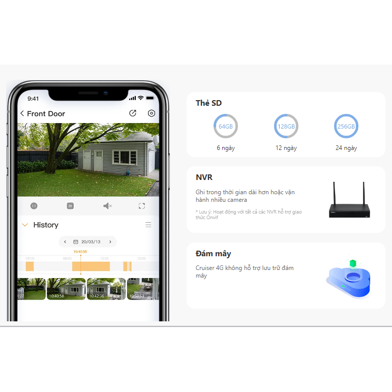 Camera Dùng Sim 4G Imou S21FTP 2.0 MP 1080P - Xoay 360 Độ - Đàm Thoại 2 Chiều - Còi Hú - Ngoài Trời.