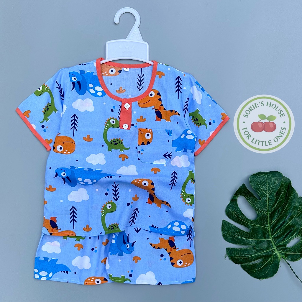 Bộ tole/lanh đùi cài trước bé trai