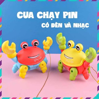 Đồ Chơi Con Cua Chạy Pin Có Đèn Và Phát Nhạc Vui Nhộn Dễ Thương Cho Bé Vui Chơi