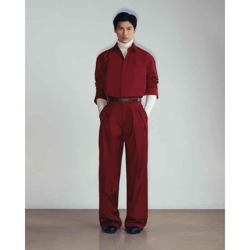 GIAN SAIGON - Áo bodysuit tay dài- Knit Cotton Longsleeve Bodysuit - Màu Trắng Kem