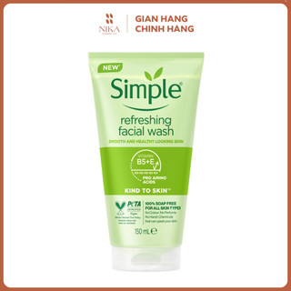 Sữa rửa mặt Simple Refreshing Facial Wash 150ml