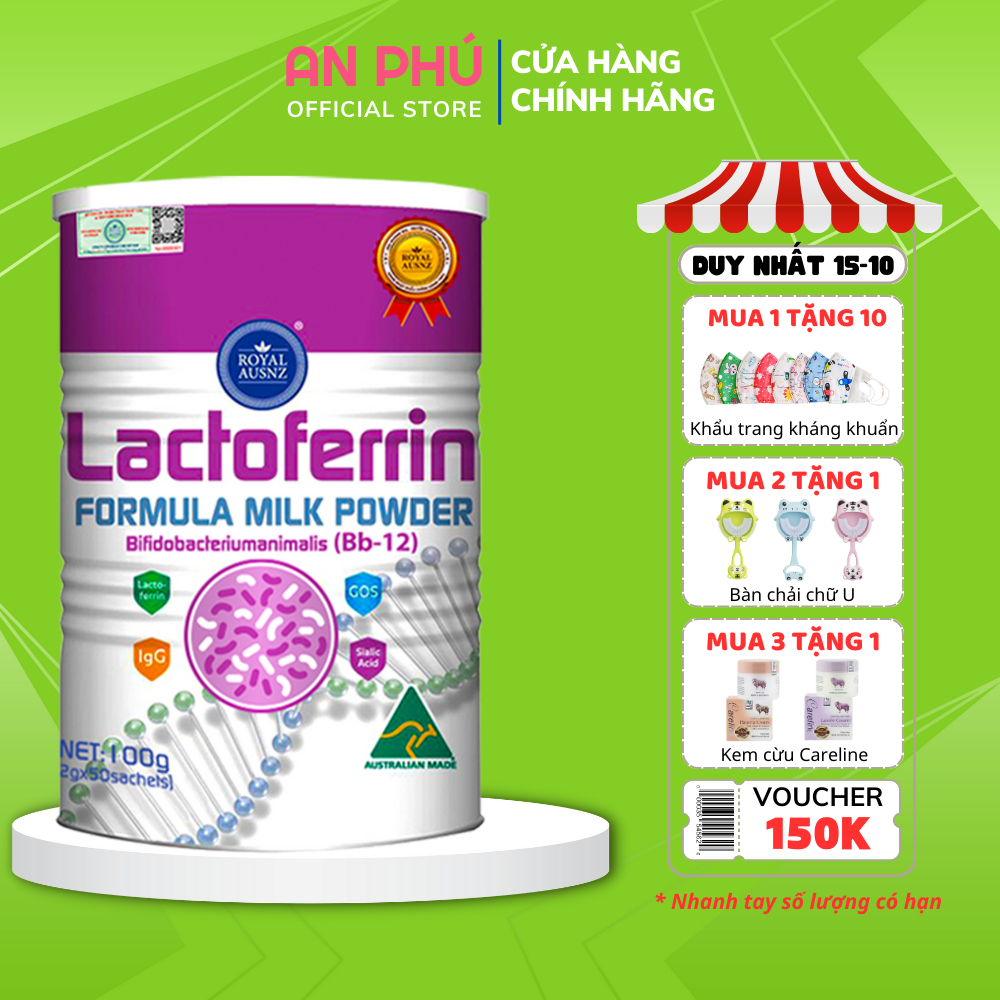 Sữa bột Hoàng Gia Úc Lactoferrin Formula Milk sữa non tăng cường sức đề