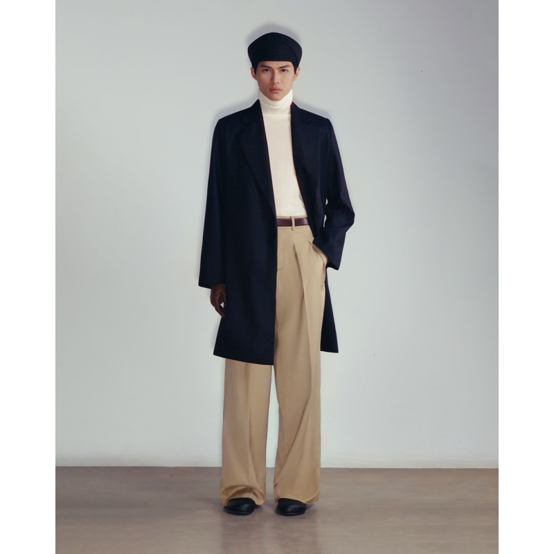 GIAN SAIGON - Áo bodysuit tay dài- Knit Cotton Longsleeve Bodysuit - Màu Trắng Kem