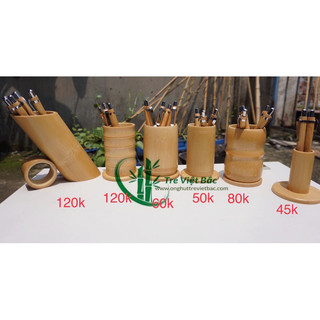 Ống cắm bút bằng tre