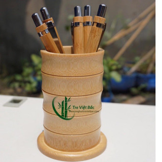 Ống cắm bút bằng tre