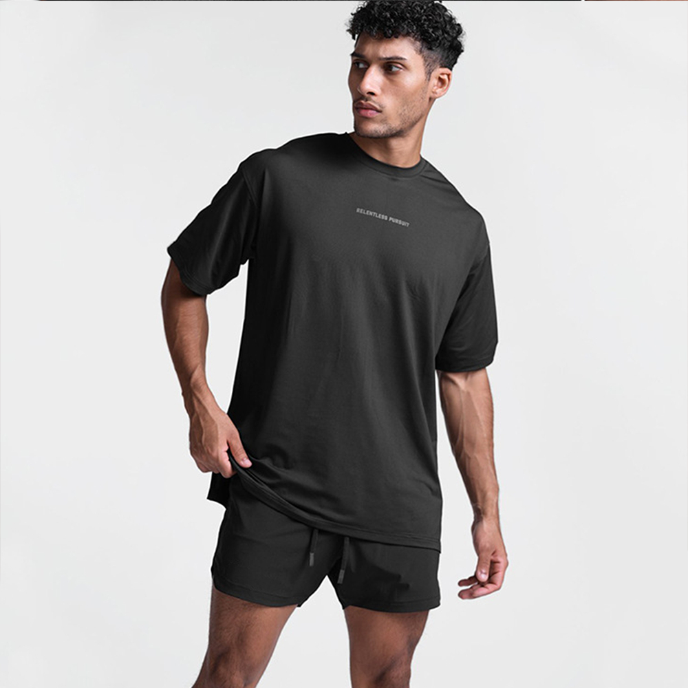 Áo thun thể thao, áo tập gym Form Rộng vải Cotton thoáng mát, thoải mái vận động