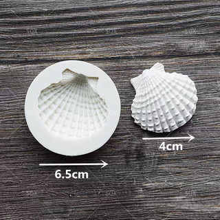 Khuôn silicone vỏ sò đất sét