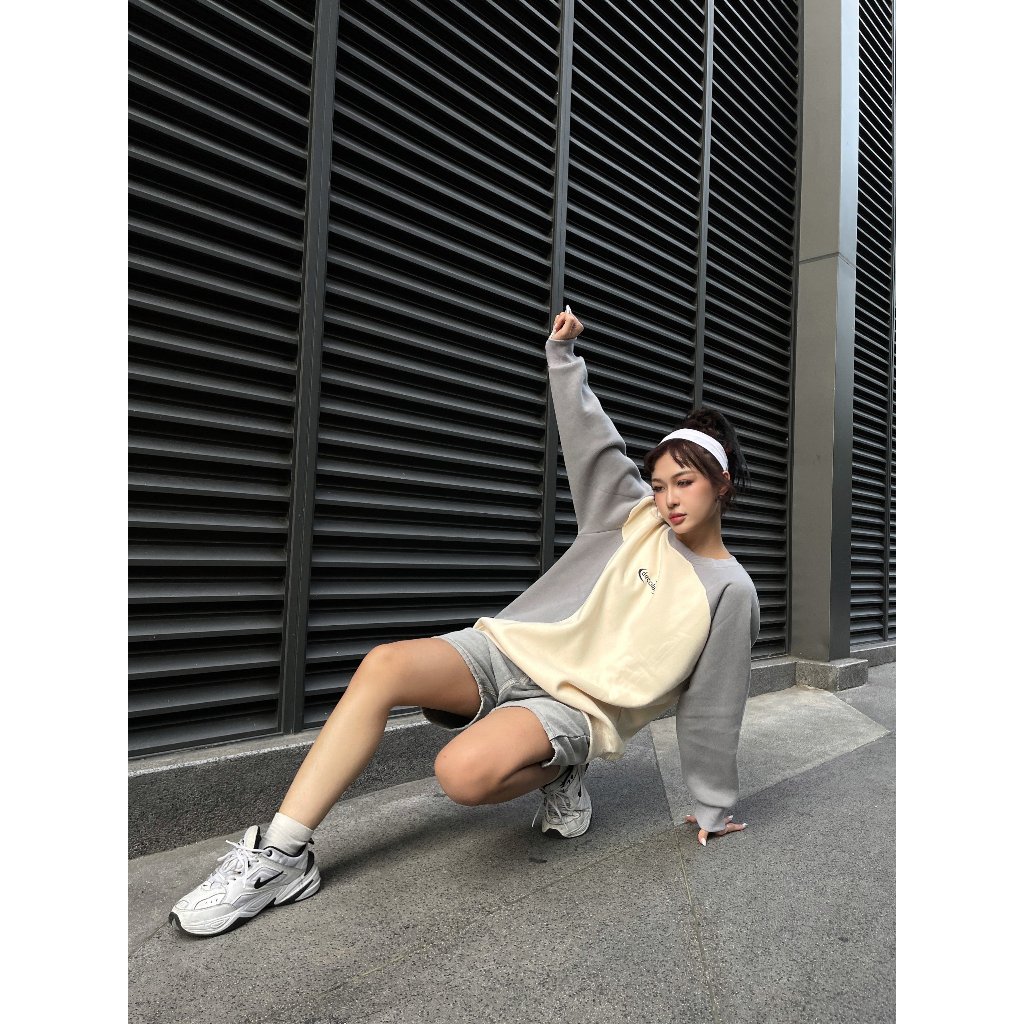 Áo Sweater raplan thiết kế độc lạ dày dặn thương hiệu Decolar D34