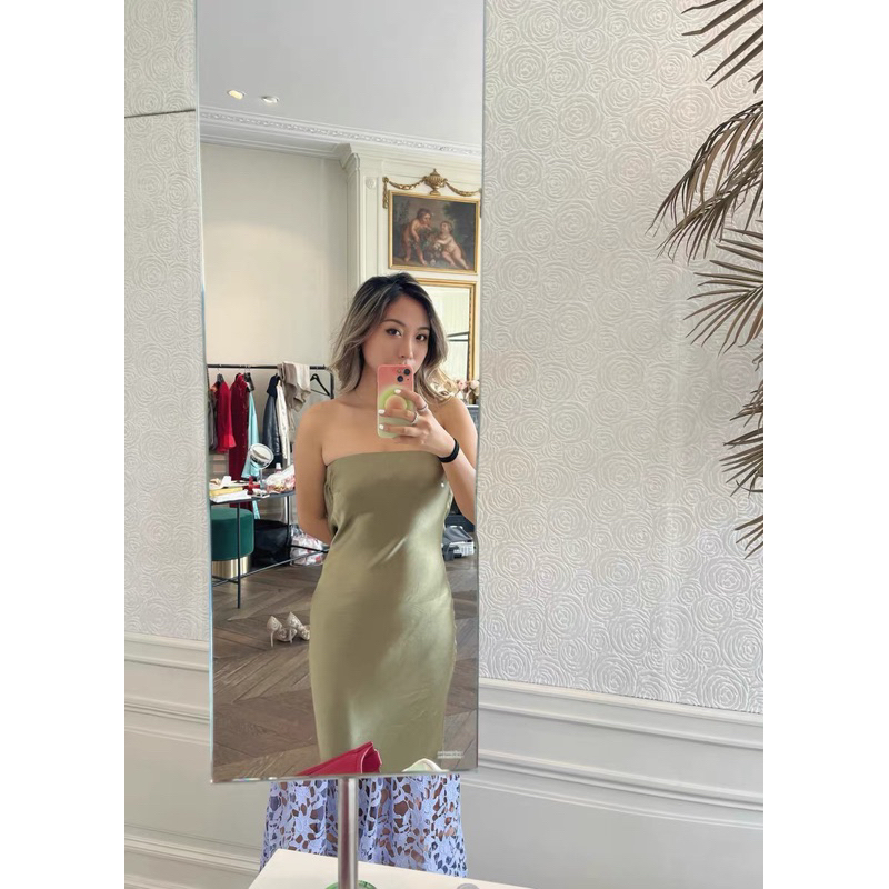 Đầm dài đi tiệc hở lưng sang trọng có mút váy quây sexy Linari D17