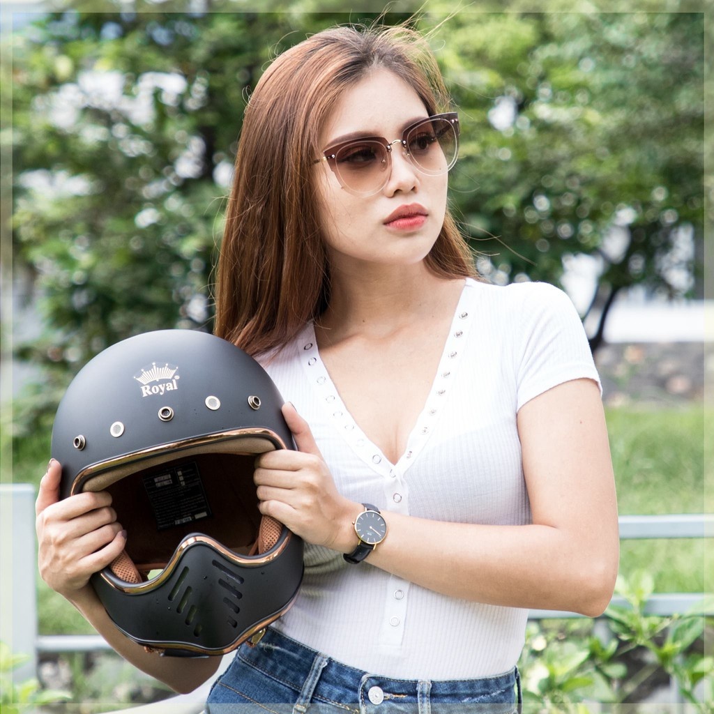 Nón bảo hiểm fullface Royal H1 - Mũ bảo hiểm Royal H01 cao cấp chính hãng có bảo hành 12 tháng tại nhà sản xuất