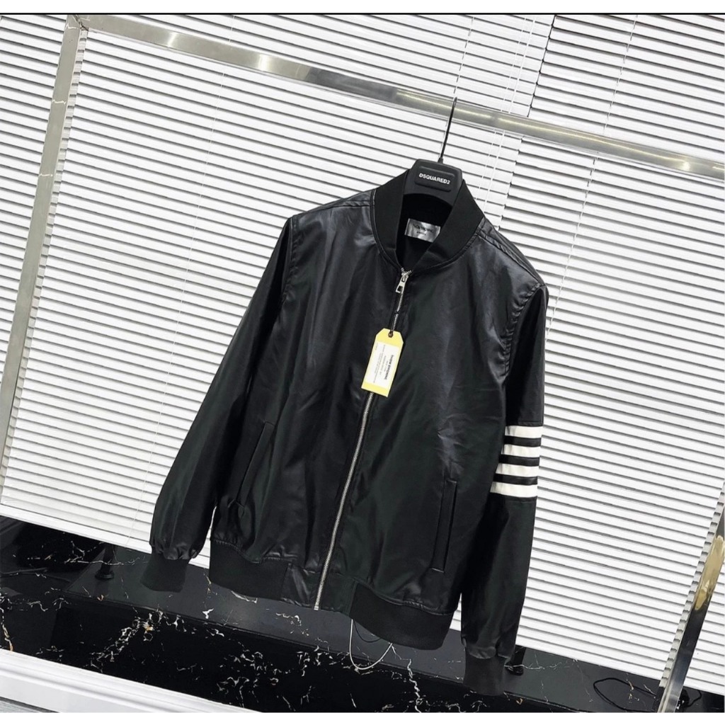 Áo khoác nam boy phố Da Thome Jacket May 4 sọc trắng