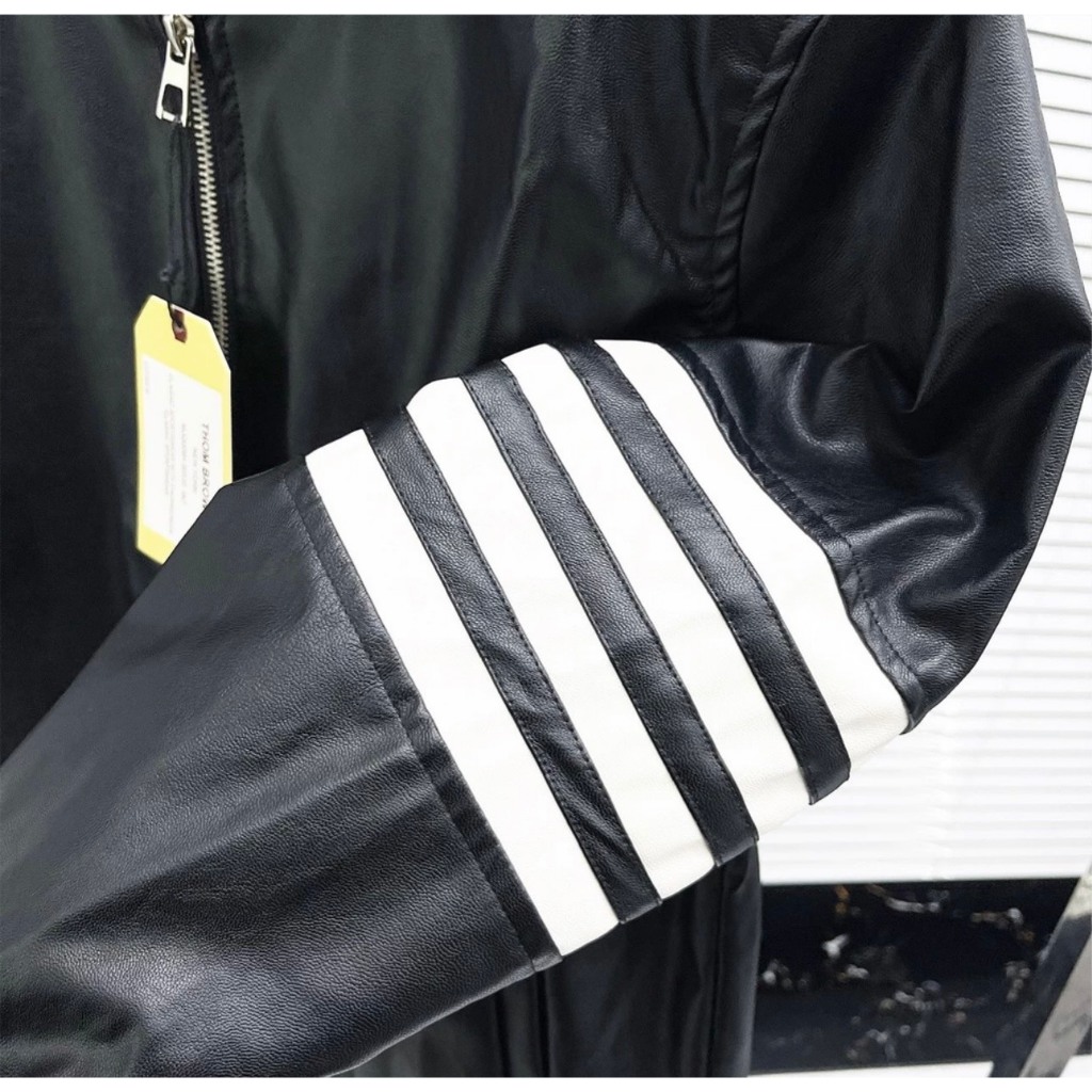 Áo khoác nam boy phố Da Thome Jacket May 4 sọc trắng