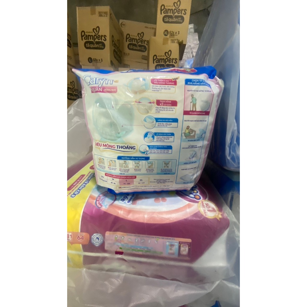 Tã Bỉm Quần Người Lớn Caryn Mỏng Nhẹ Chống Tràn Size L5 Miếng Dành Cho Người Lớn