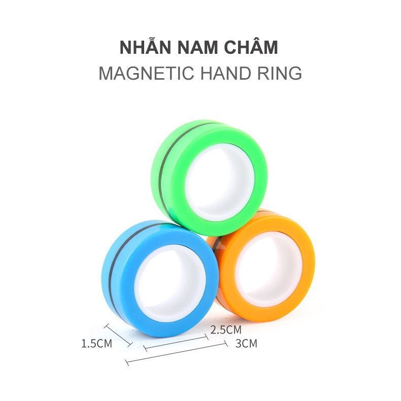 NHẪN NAM CHÂM THÁCH THỨC LỰC LY TÂM STRESS RELIEF MAGNETIC RINGS|NGẪU NHIÊN| IDEASHOP.VN