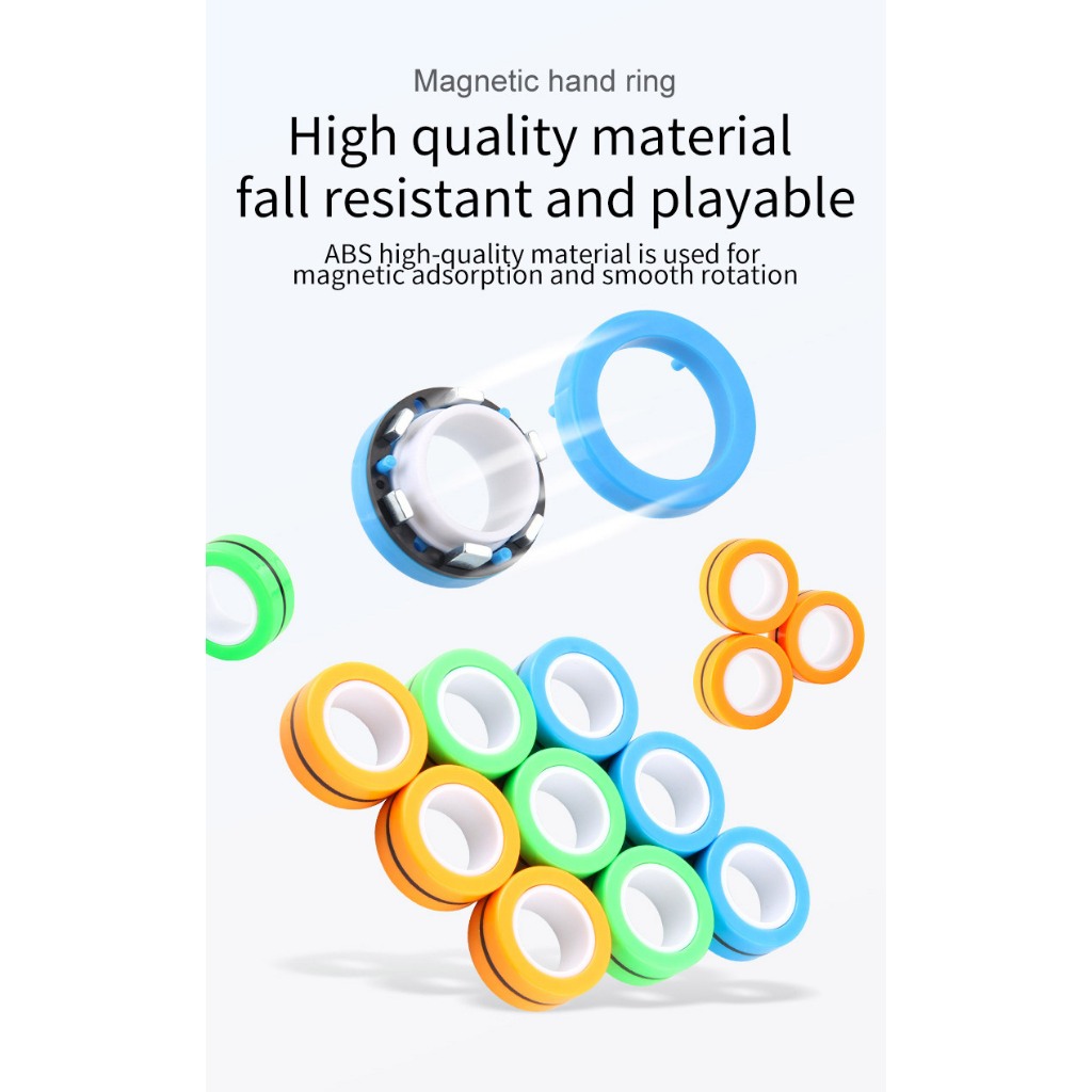 NHẪN NAM CHÂM THÁCH THỨC LỰC LY TÂM STRESS RELIEF MAGNETIC RINGS|NGẪU NHIÊN| IDEASHOP.VN