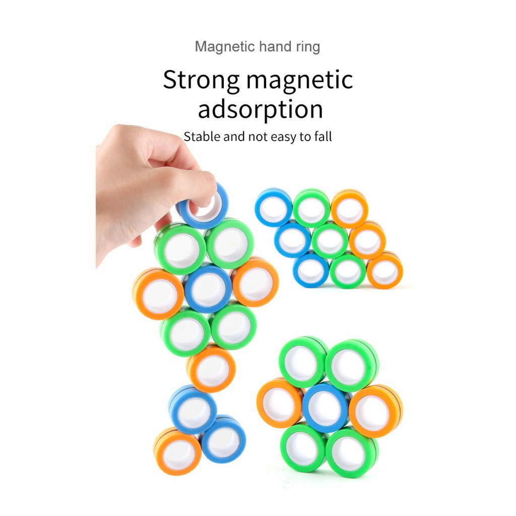 NHẪN NAM CHÂM THÁCH THỨC LỰC LY TÂM STRESS RELIEF MAGNETIC RINGS|NGẪU NHIÊN| IDEASHOP.VN