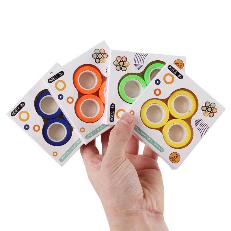 NHẪN NAM CHÂM THÁCH THỨC LỰC LY TÂM STRESS RELIEF MAGNETIC RINGS|NGẪU NHIÊN| IDEASHOP.VN