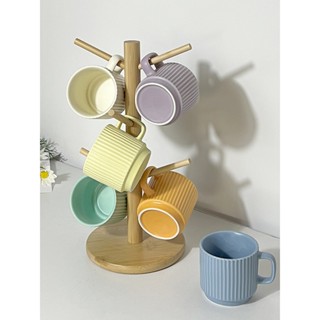 [Kèm hộp+túi+thiệp] Cốc gốm sứ tráng men vintage nhiều màu pastel, cốc sứ vintage, cốc sứ cà phê