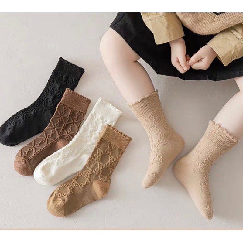 Set 5 đôi tất GIRL cho bé 12-13cm mã 2838