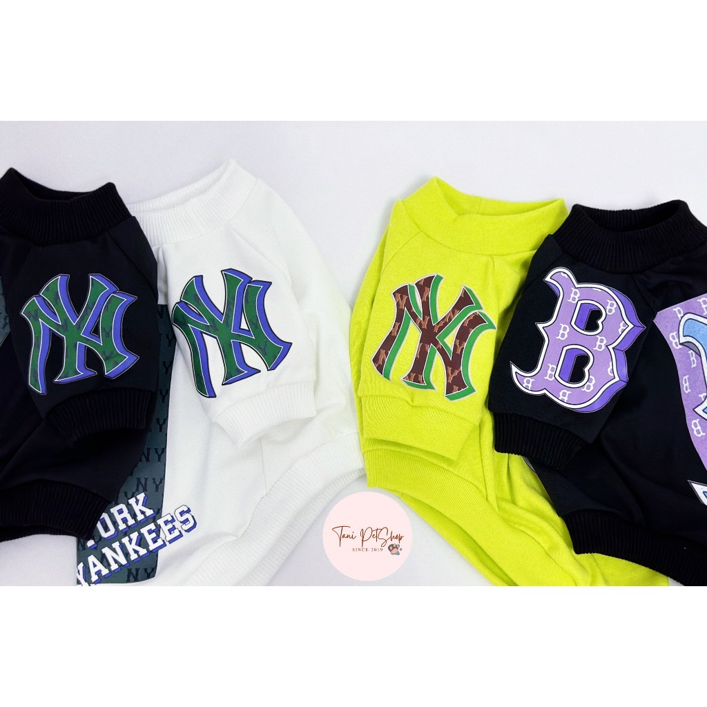 Áo Thun NY Cho Chó Mèo - Áo Thun MLB 2023 - Áo Cho Chó Mèo Cao Cấp Giá Rẻ Tanipetshop