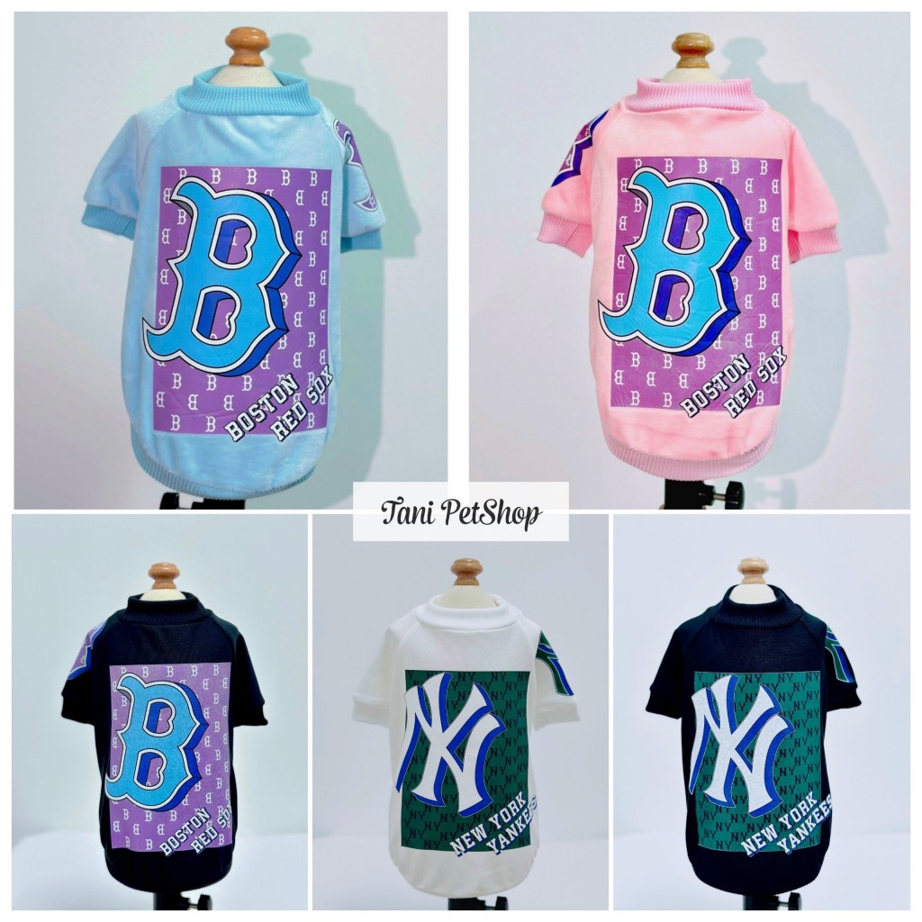 Áo Thun NY Cho Chó Mèo - Áo Thun MLB 2023 - Áo Cho Chó Mèo Cao Cấp Giá Rẻ Tanipetshop