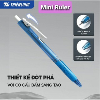 Bút bi thiên long tl-095 - hộp 20 xanh