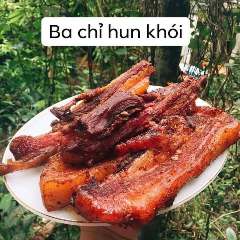 Ba Chỉ Lợn Gác Bếp Đặc Sản Đông Bắc Tuyên Quang,Thịt Ba Chỉ Lợn Hun Khói Thơm Ngon Đậm Vị
