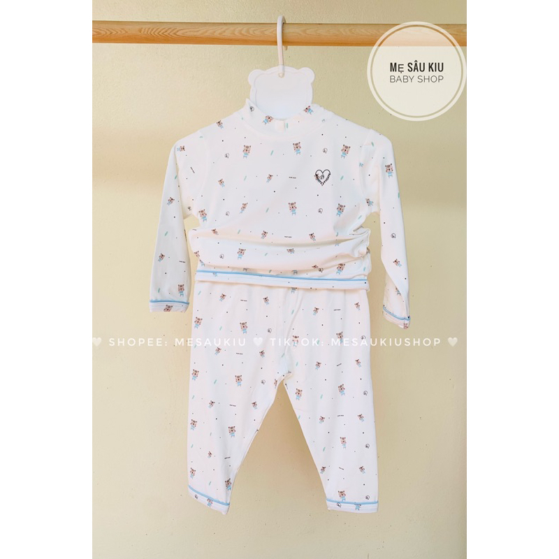 Bộ cổ 3p Mommom giữ nhiệt hoạ tiết cho bé trai bé gái