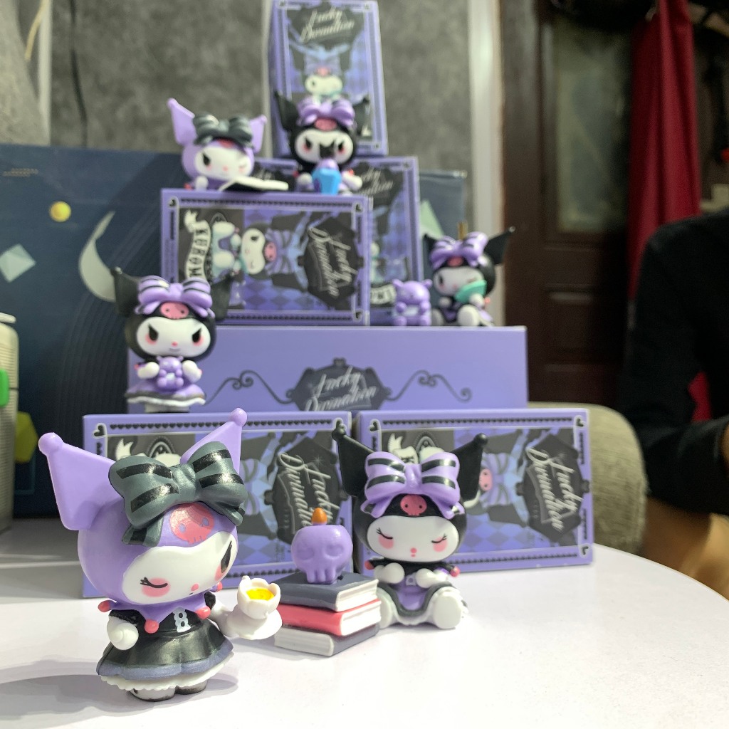 Mô Hình Nhân Vật Kuromi Trong Sanrio - trang trí bàn làm việc - làm quà tặng - sưu tầm -màu tím