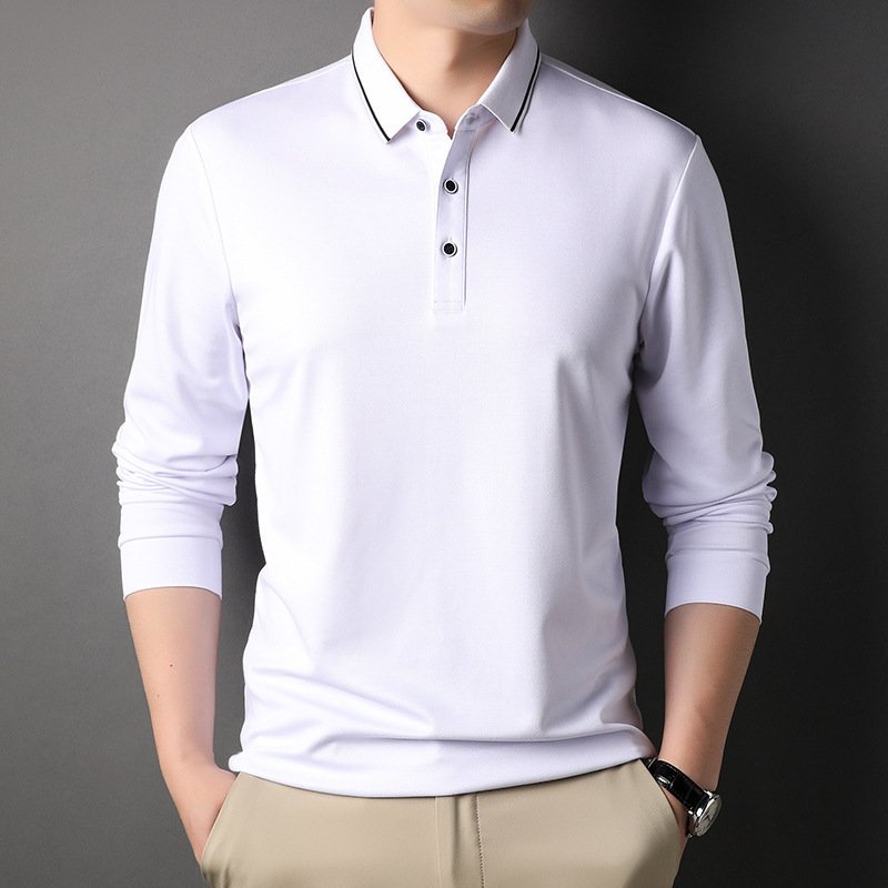 Áo polo dài tay nam phong cách Hàn Quốc,áo thun nam thu đông trẻ trung