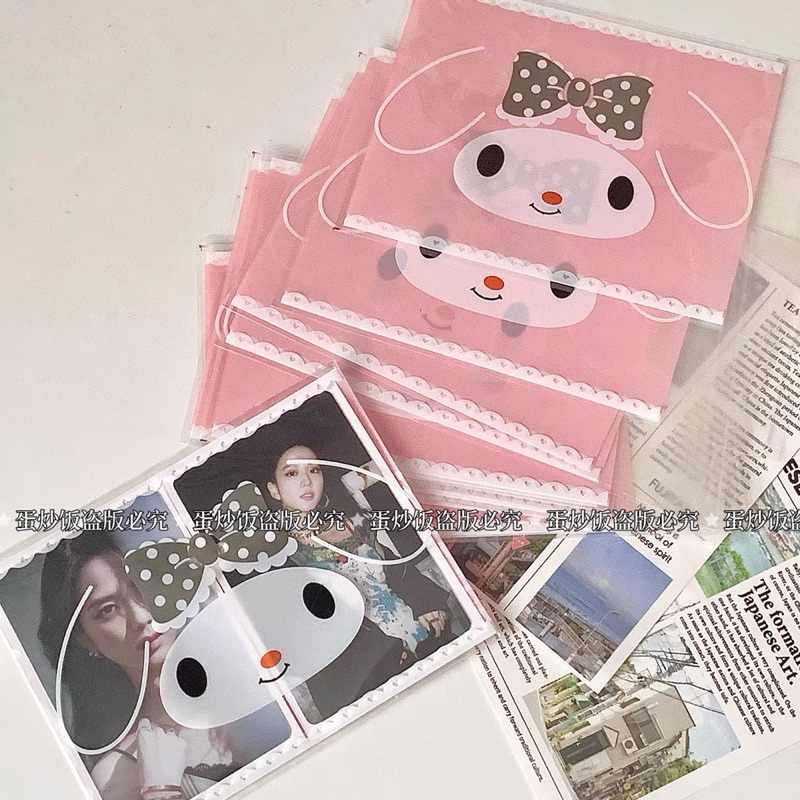 Set 20 Túi Bóng Kính Melody Hồng Size 10x13cm Gói Quà Đựng Card Bo Góc Cực Xinh