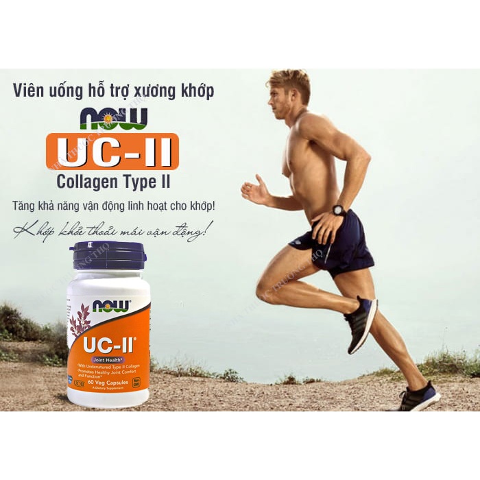 Viên Uống Xương Khớp, Sụn Khớp Collagen Type II của NOW UCII  60 Viên
