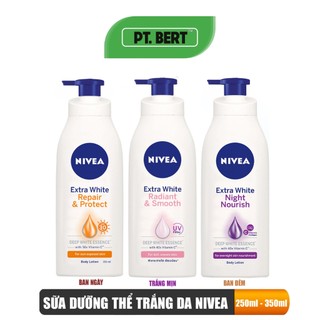 Sữa dưỡng thể dưỡng trắng, phục hồi da nivea extra white body lotion 350ml