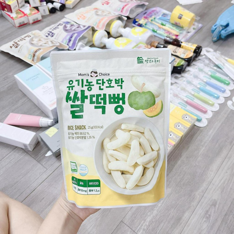 Bánh Gạo Ăn Dặm Hữu Cơ Mom’s Choice Hàn Quốc Cho Bé Từ 6m+