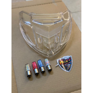  Nắp hậu trắng kèm nháy hậu audi 2 chế độ gắn cho các đời wave 