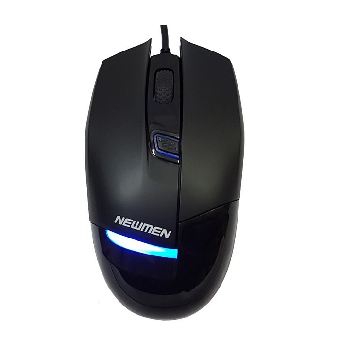 Mouse / Chuột NEWMEN G10 màu đen có dây USB, có led, chuyên game văn phòng 1600 DPI chính hãng