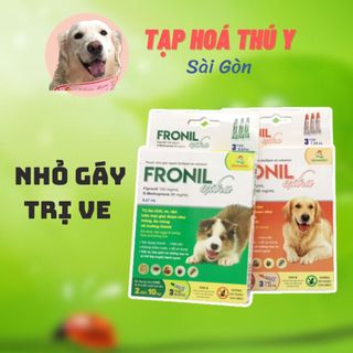 [ 1 Hộp 3 Tuýp ] FRONIL EXTRA NHỎ GÁY TRỊ VE RẬN BỌ CHÉT CHO CHÓ