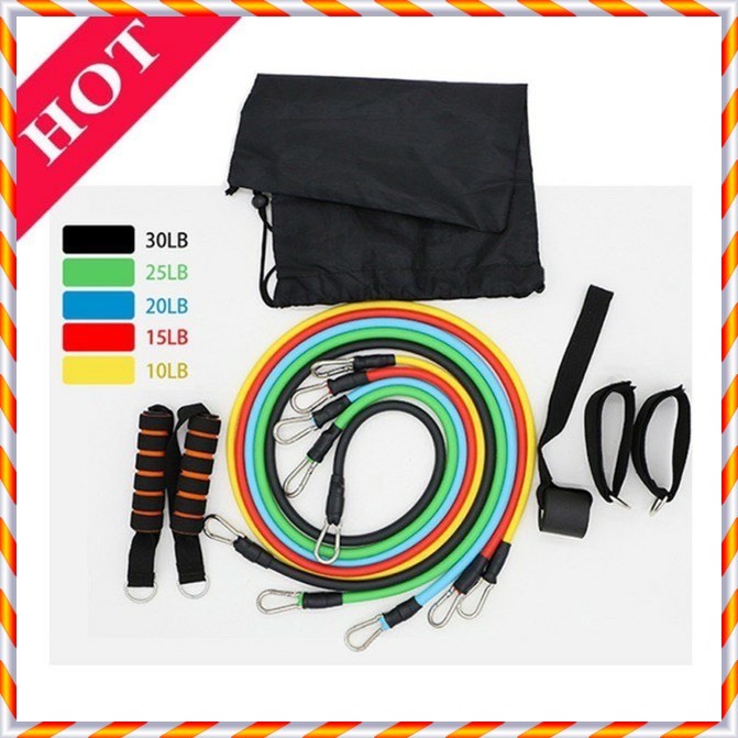 Dây kháng lực tập gym, dây ngũ sắc đa năng đa năng tập gym thể thao tại nhà