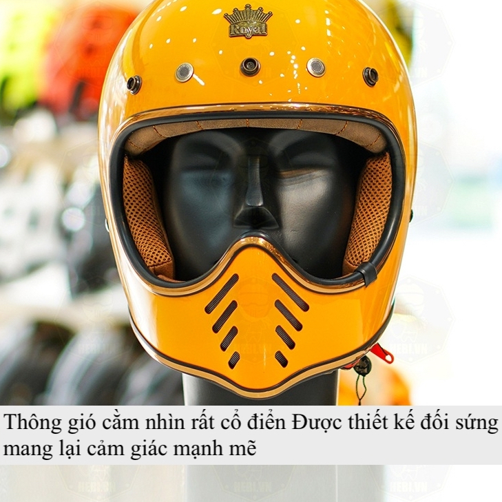 Nón bảo hiểm fullface Royal H1 - Mũ bảo hiểm Royal H01 cao cấp chính hãng có bảo hành 12 tháng tại nhà sản xuất
