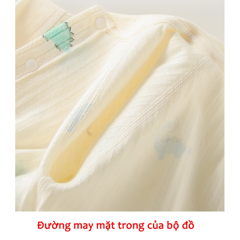 Bộ đồ liền thân Bodysuit dài tay cotton cao cấp Hàng Quảng Châu body áo liền quần cho bé trai bé gái _ BD84