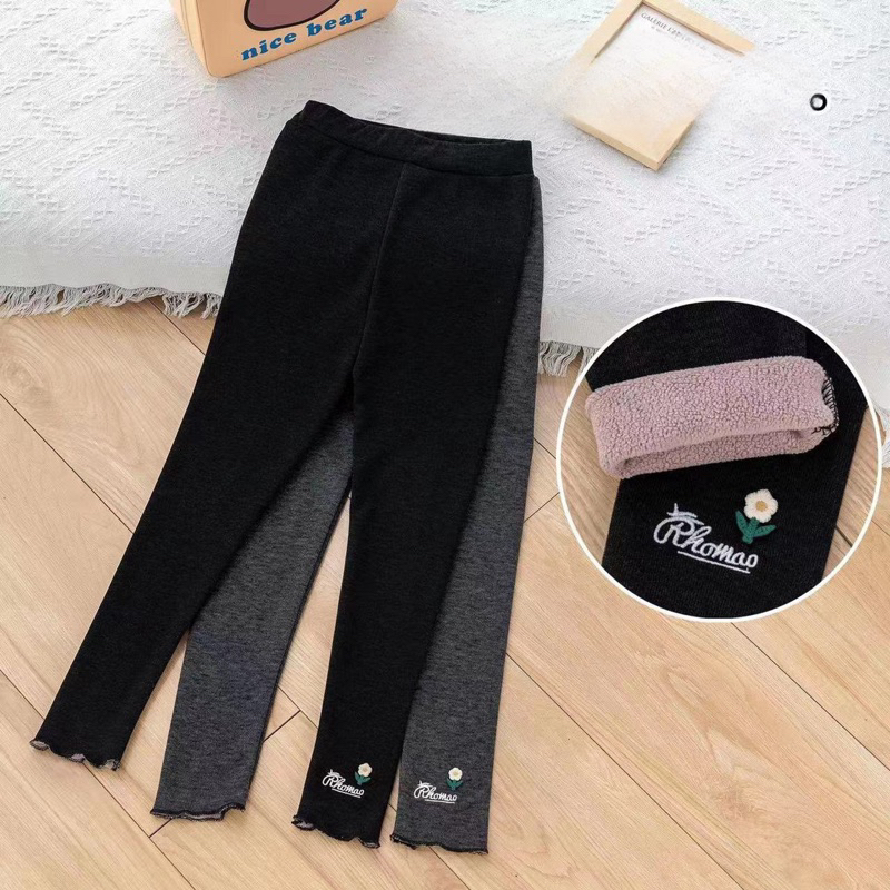 Đồ thu đông cho bé, quần legging lót lông hàng QC xịn xò cho bé 8-40kg