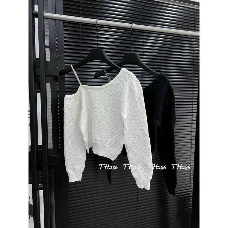 ÁO LEN LỆCH VAI DÂY XÍCH