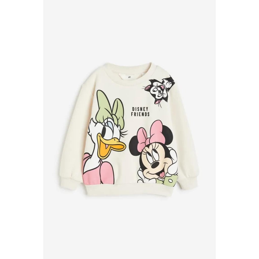 Áo nỉ micky bé gái lớn HM chính hãng