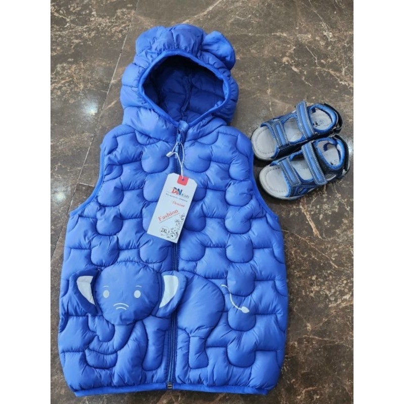 ÁO GILE TRẺ EM TAI GẤU HÌNH VOI MNFS04F