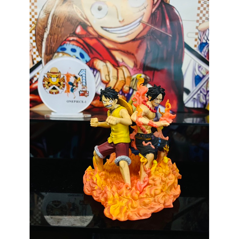 Mô hình chính hãng One Piece - Luffy và Ace - Log Box - Marineford Part One