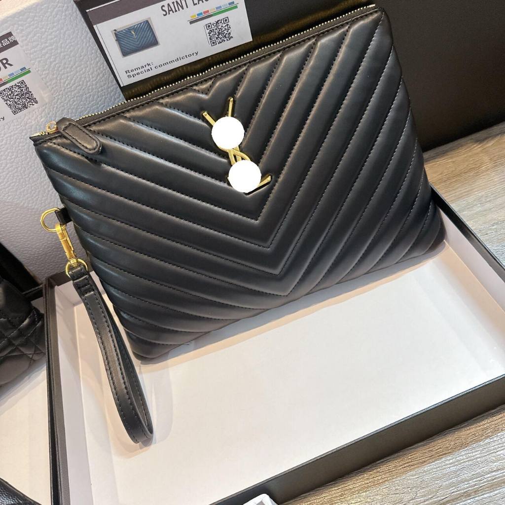 Túi clutch - túi cầm tay trần trám căng mềm Loại 1