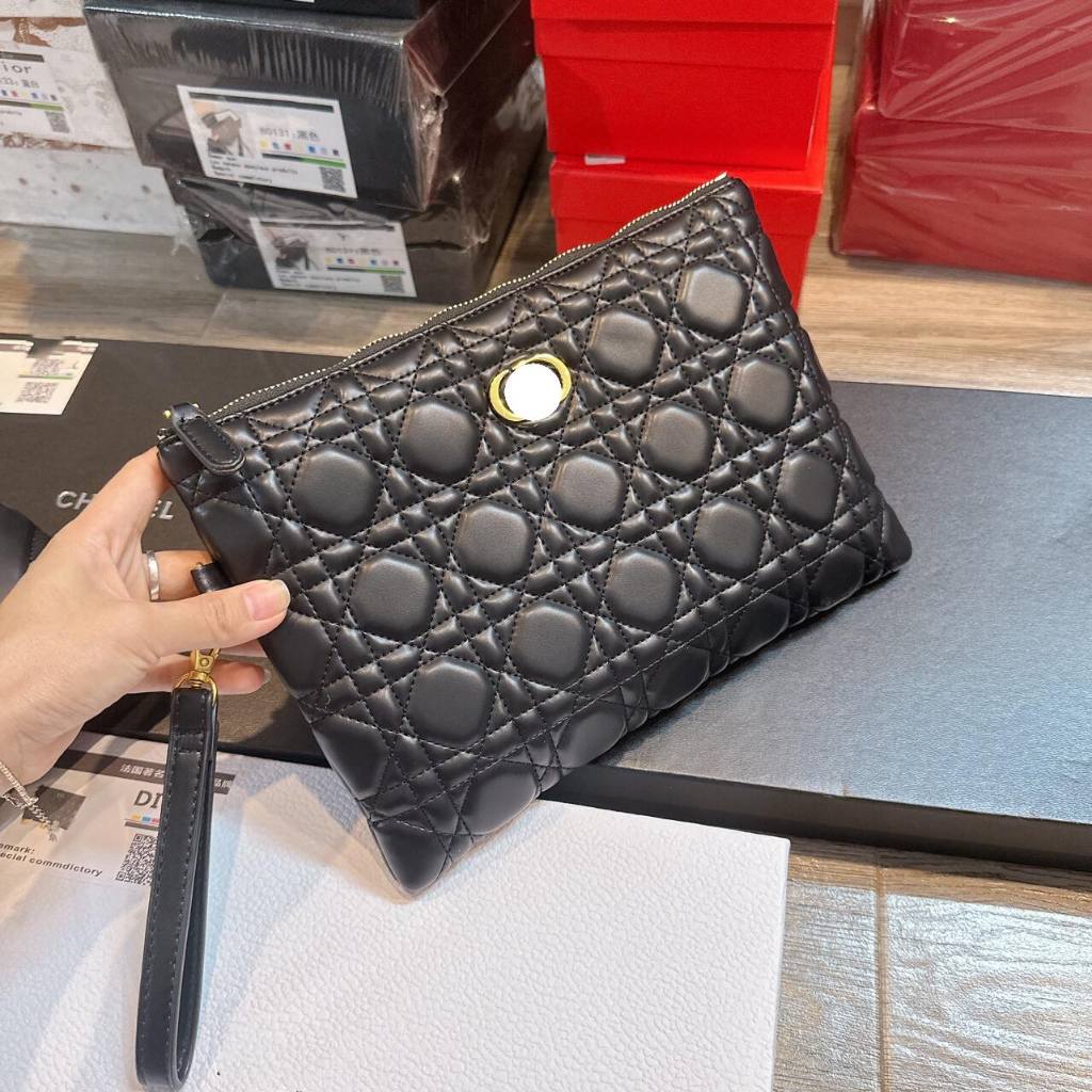 Túi clutch - túi cầm tay trần trám căng mềm Loại 1