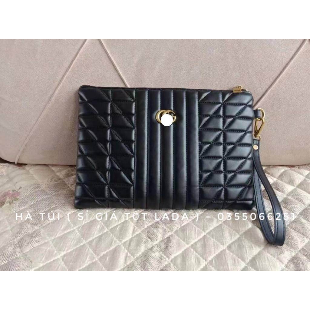Túi clutch - túi cầm tay trần trám căng mềm Loại 1