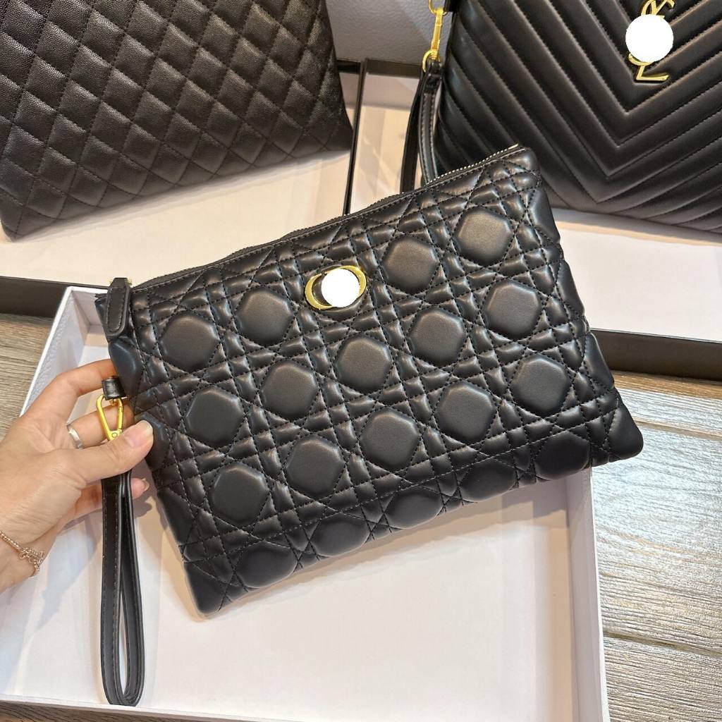 Túi clutch - túi cầm tay trần trám căng mềm Loại 1