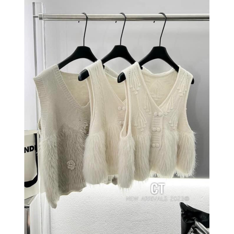 ÁO NUDE PHỐI LÔNG VŨ SÁT NÁCH - Hàng QC